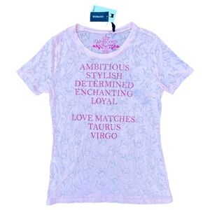 NWT / Y2K Capricorn Bling Zodiac Graphic Tee